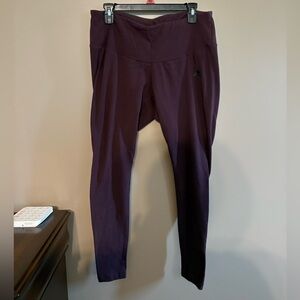 Adidas Plum Purple Athletic Leggings size 2x